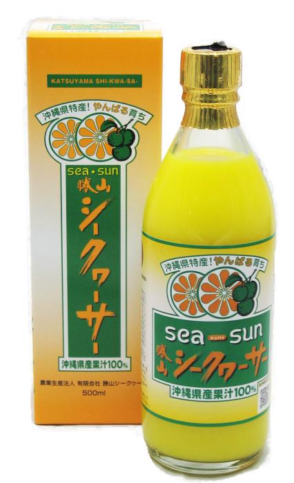 sea-sun 勝山シークヮーサー 沖縄県産果汁100% 500ml