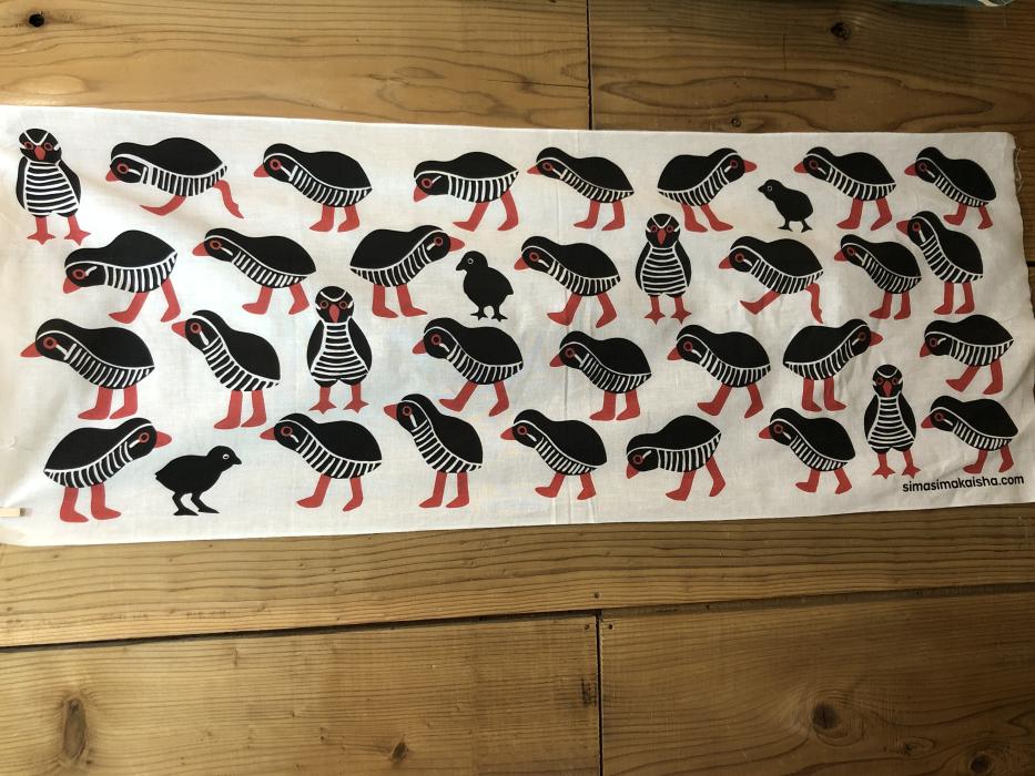 手ぬぐい いっぱいヤンバルクイナ