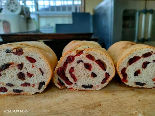 クランベリーのライ麦パン
