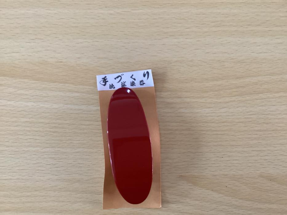 琉球漆器髪ドメ 赤大