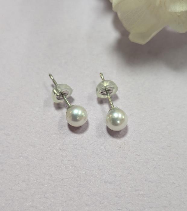 プラチナ　パールピアス